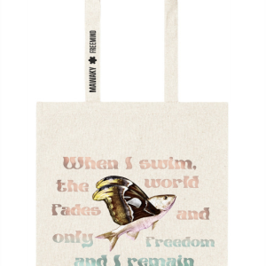 WHEN I SWIM TOTE BAG